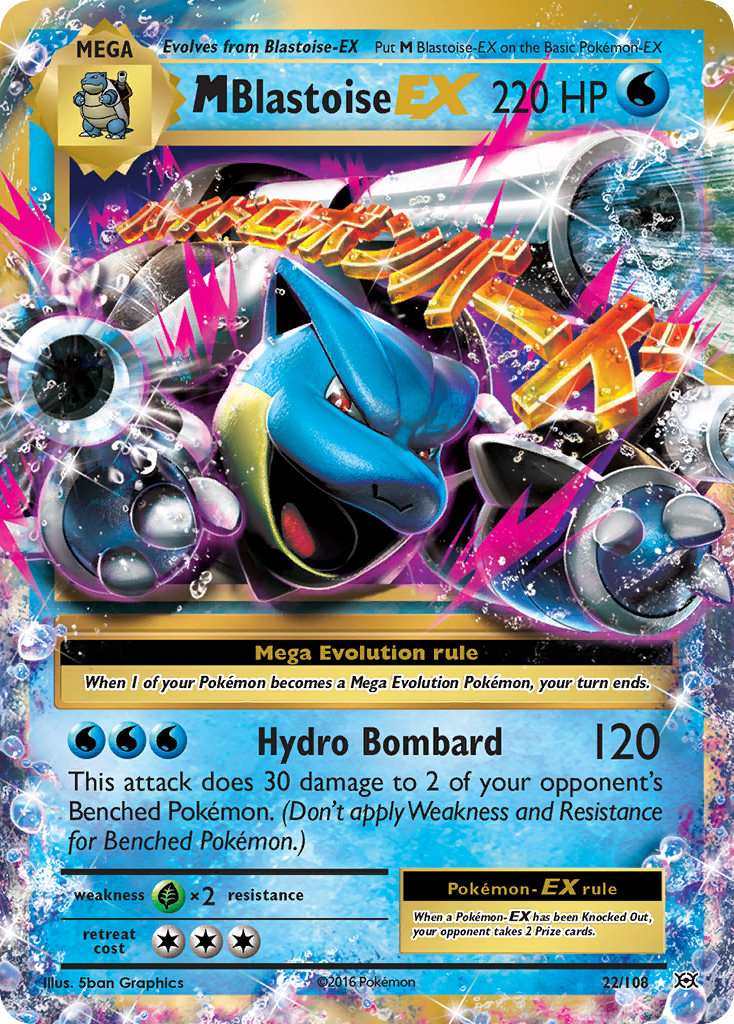 M Blastoise-EX — illustrated card