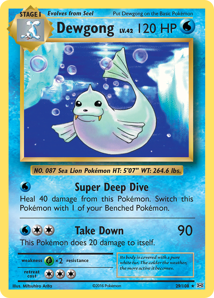 Dewgong — illustrated card