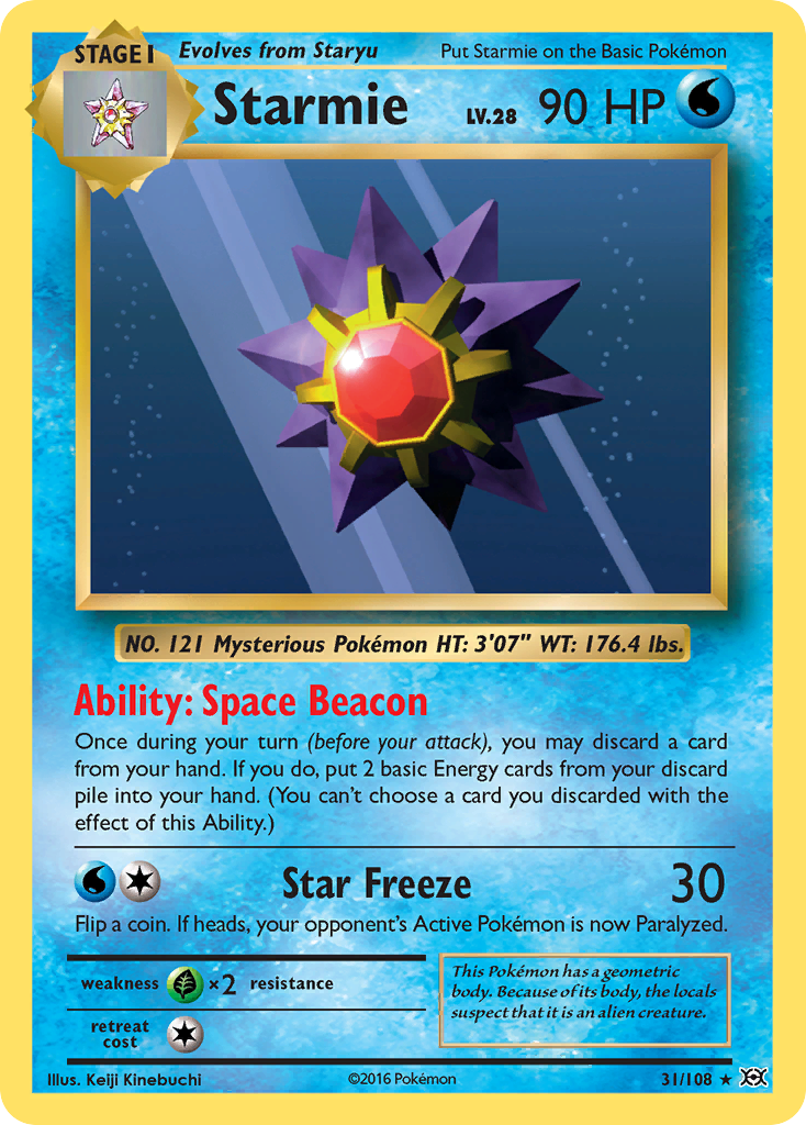 Starmie — illustrated card