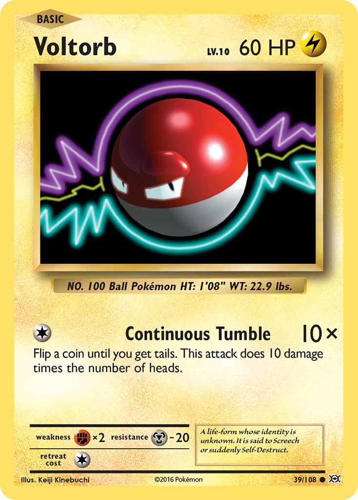 Voltorb — illustrated card