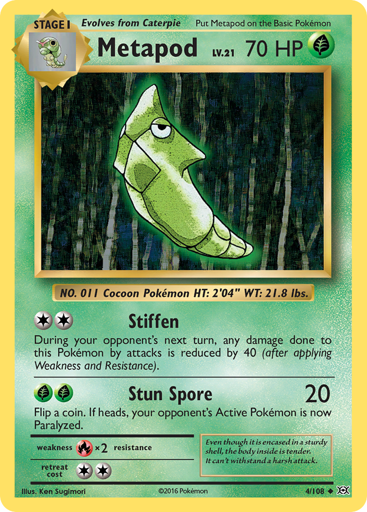 Metapod — illustrated card