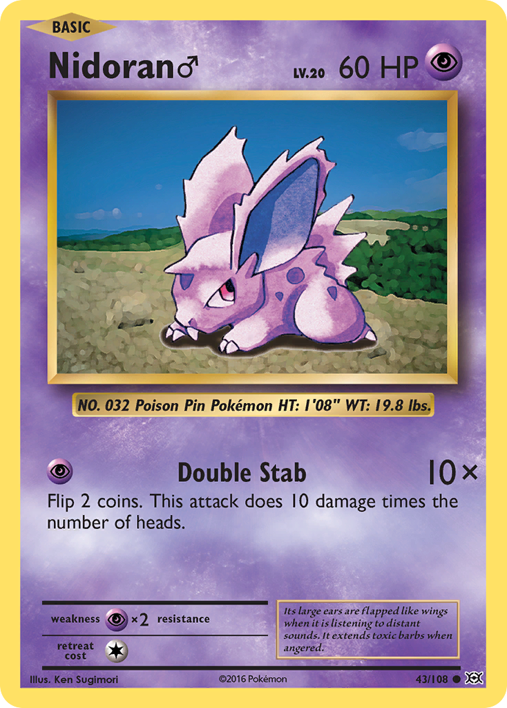Nidoran ♂ — illustrated card