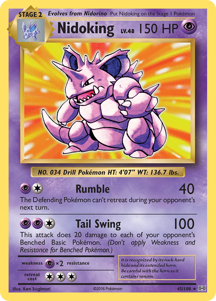 Nidoking — illustrated card