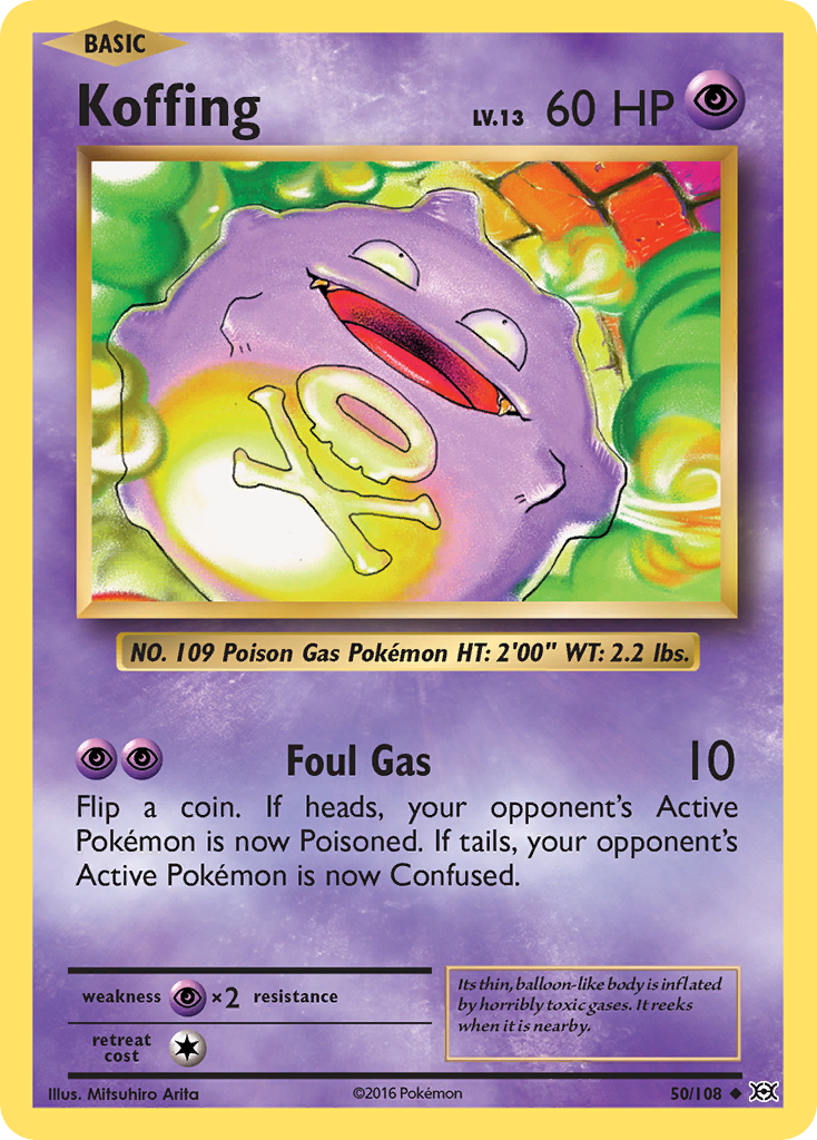 Koffing — illustrated card