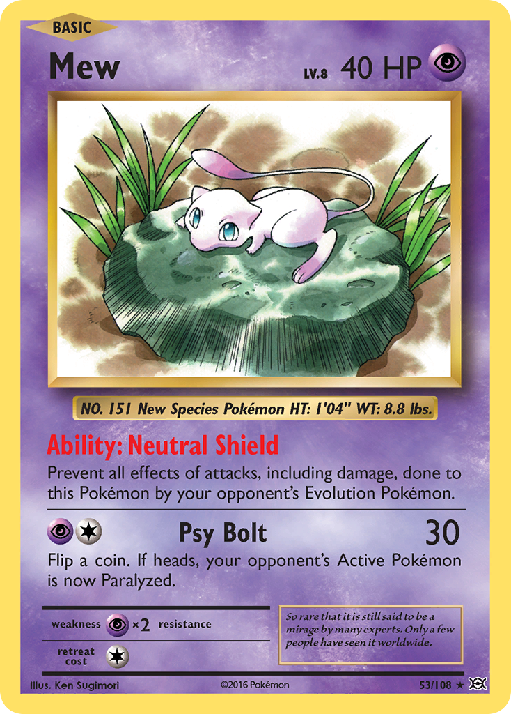 Mew — illustrated card
