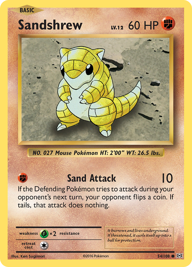 Sandshrew — illustrated card