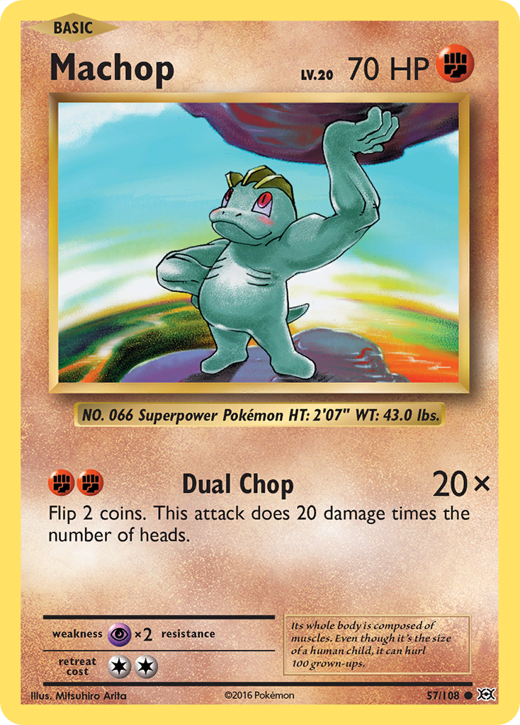 Machop — illustrated card