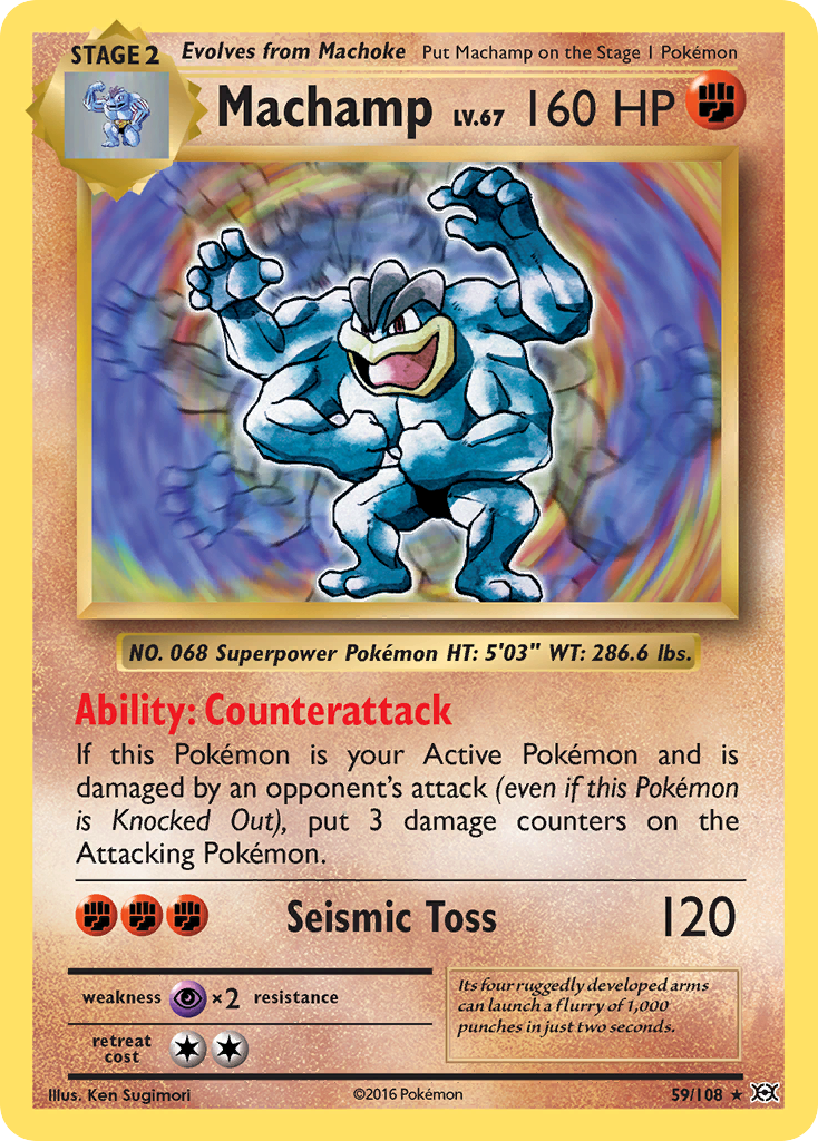 Machamp — illustrated card