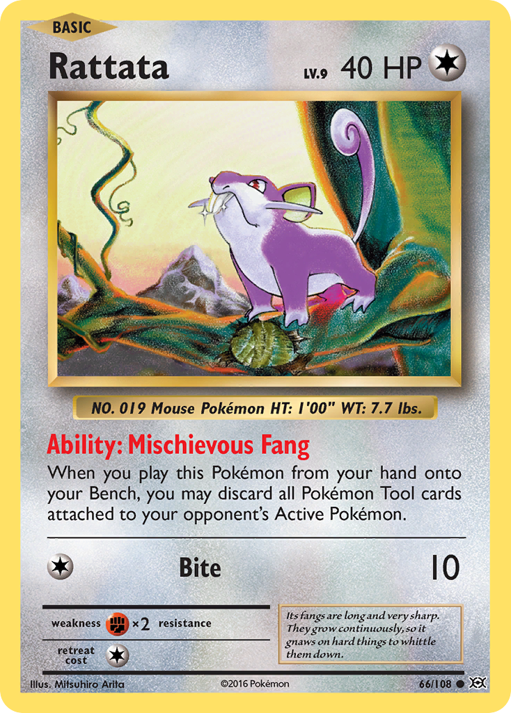 Rattata — illustrated card