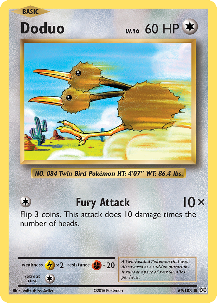 Doduo — illustrated card
