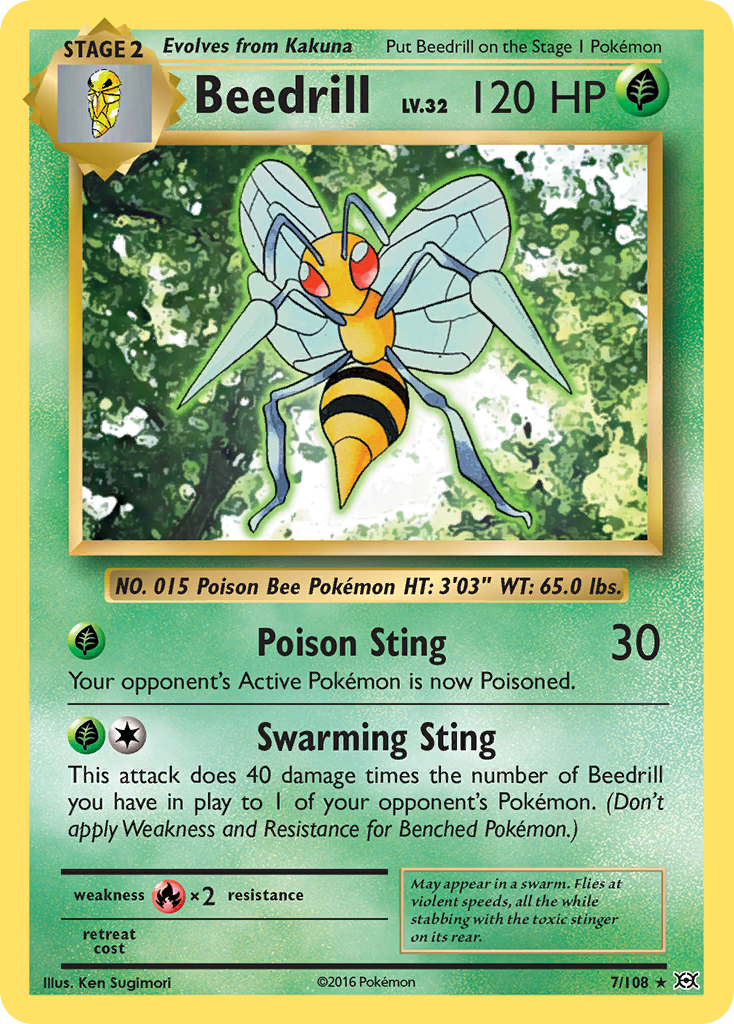 Beedrill — illustrated card