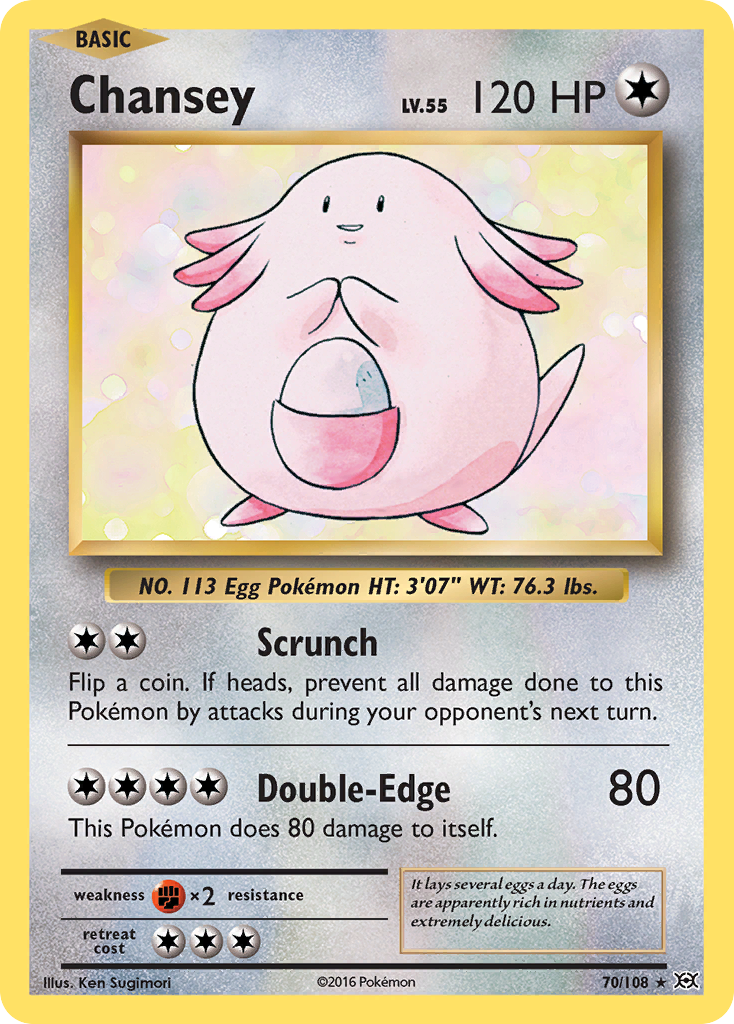 Chansey — illustrated card