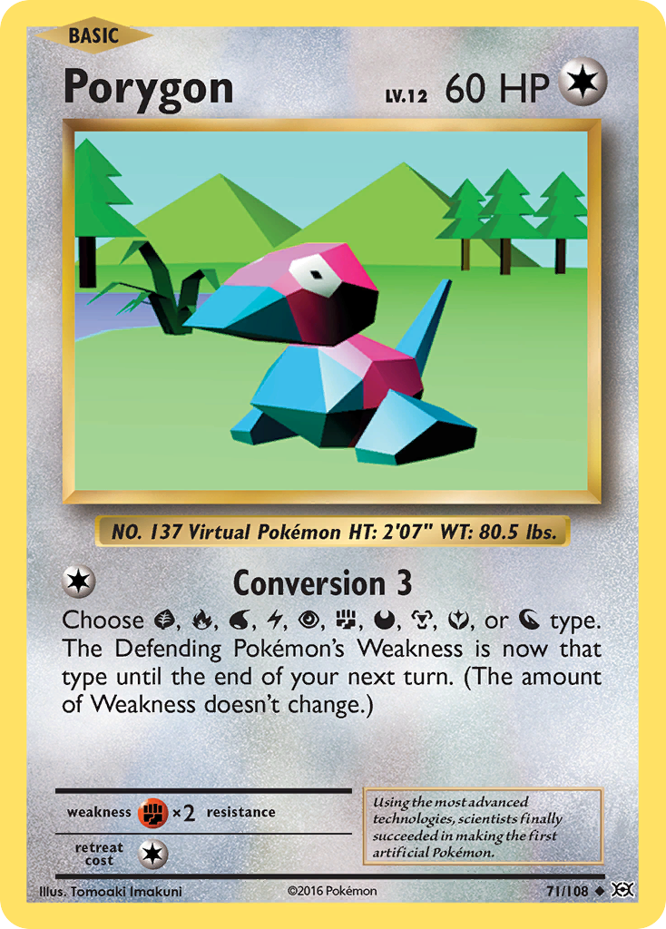 Porygon — illustrated card