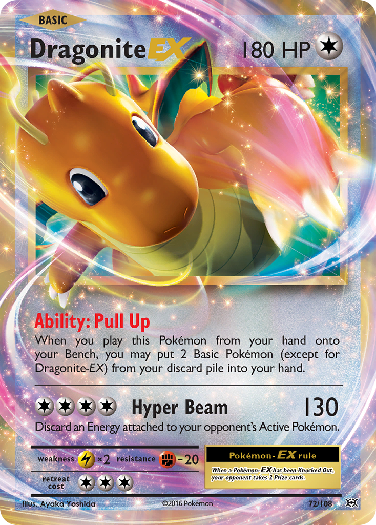 Dragonite-EX — illustrated card
