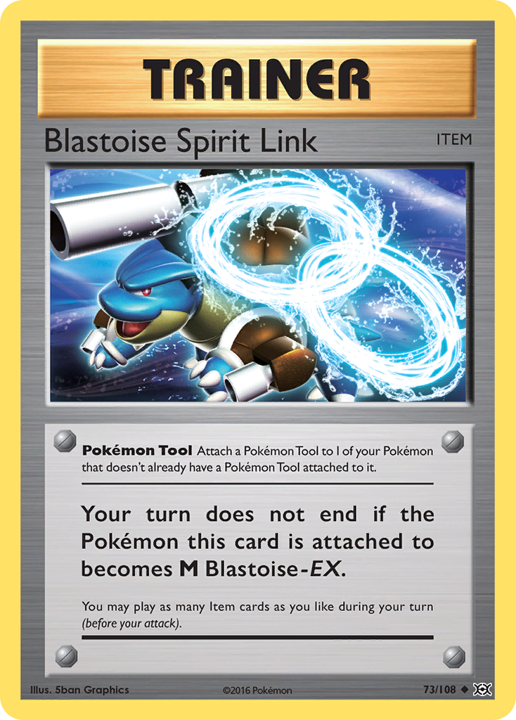 Blastoise Spirit Link — illustrated card