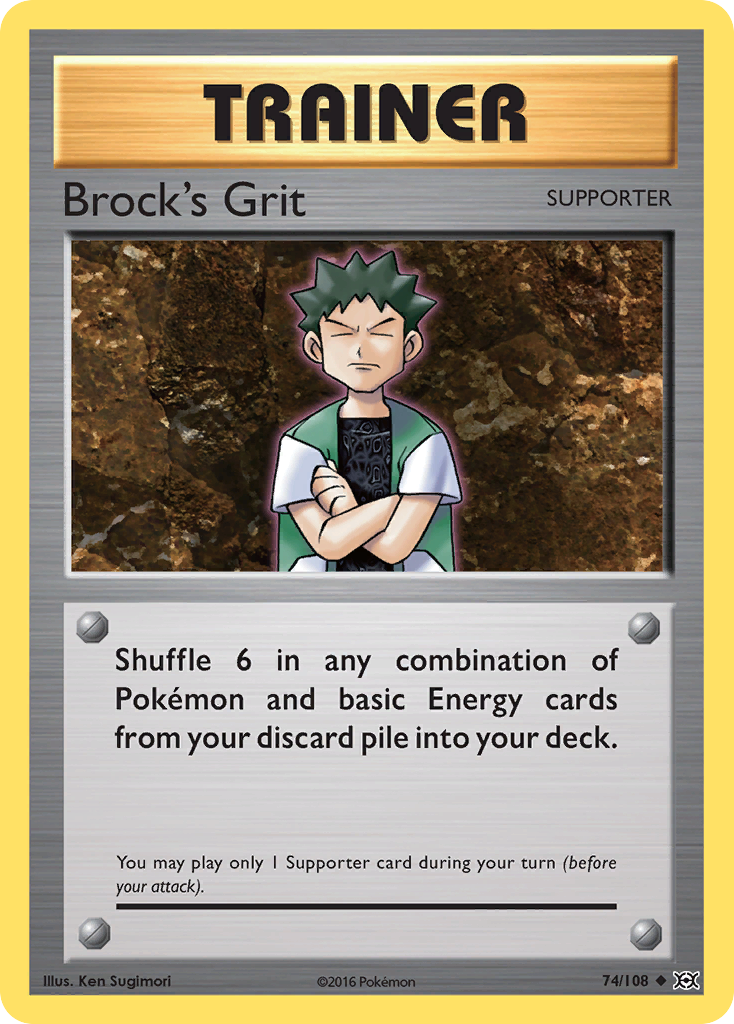 Brock's Grit — illustrated card