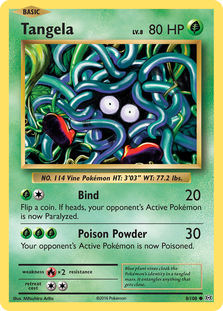 Tangela — illustrated card