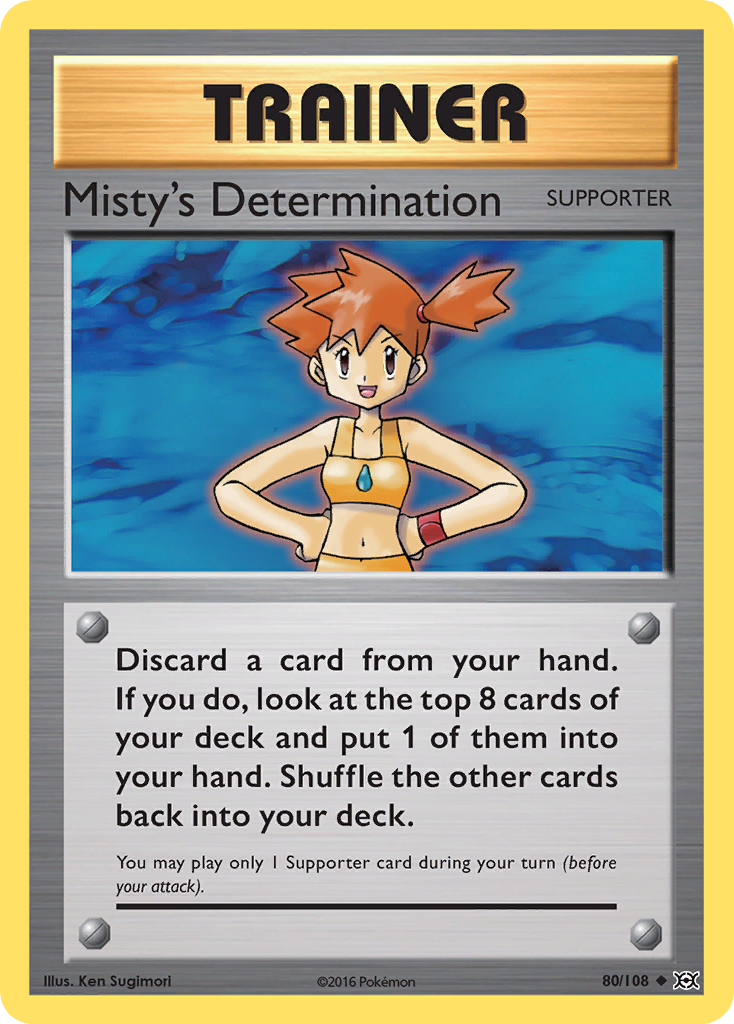 Misty's Determination — illustrated card