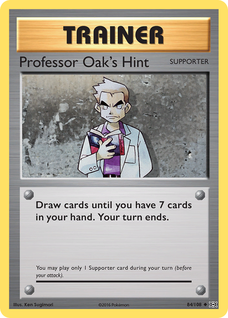 Professor Oak's Hint — illustrated card