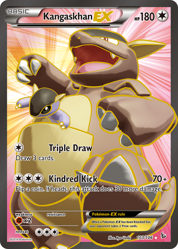 Kangaskhan-EX — illustrated card