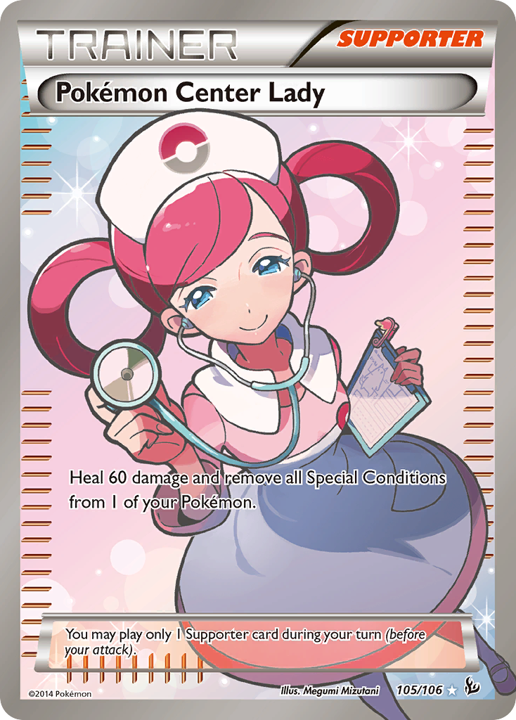 Pokémon Center Lady — illustrated card