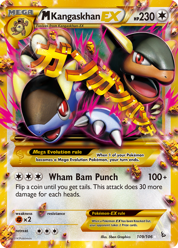 M Kangaskhan-EX — illustrated card