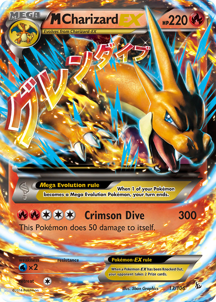 M Charizard-EX — illustrated card