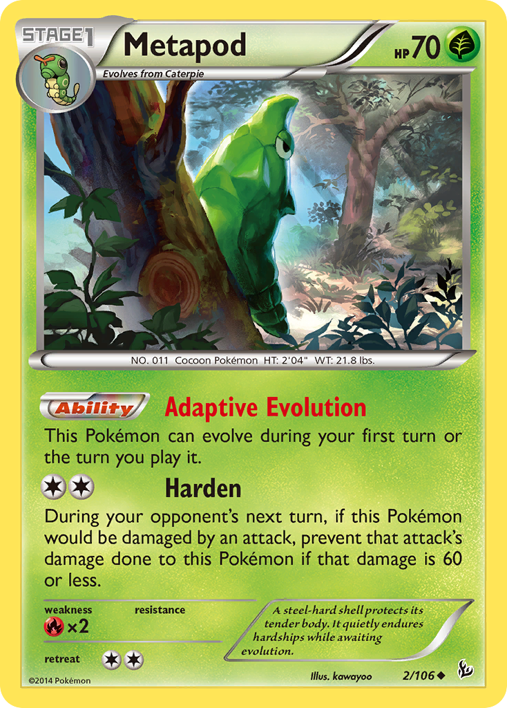 Metapod — illustrated card