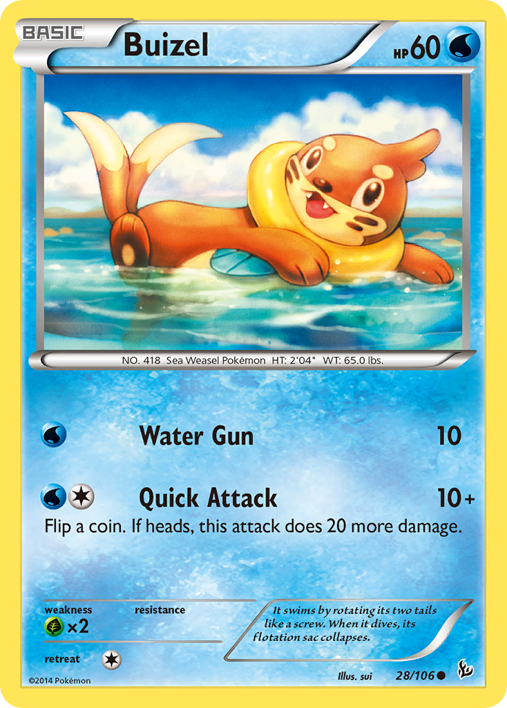 Buizel — illustrated card