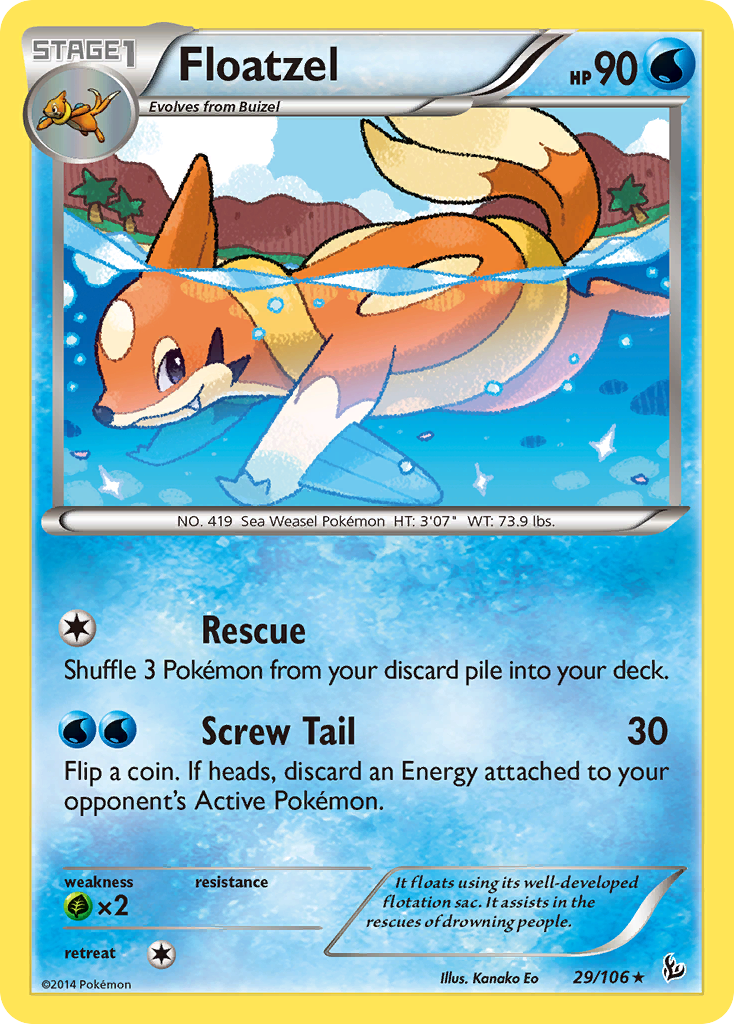 Floatzel — illustrated card