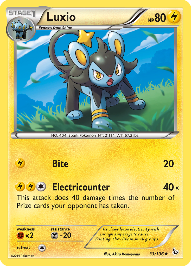 Luxio — illustrated card