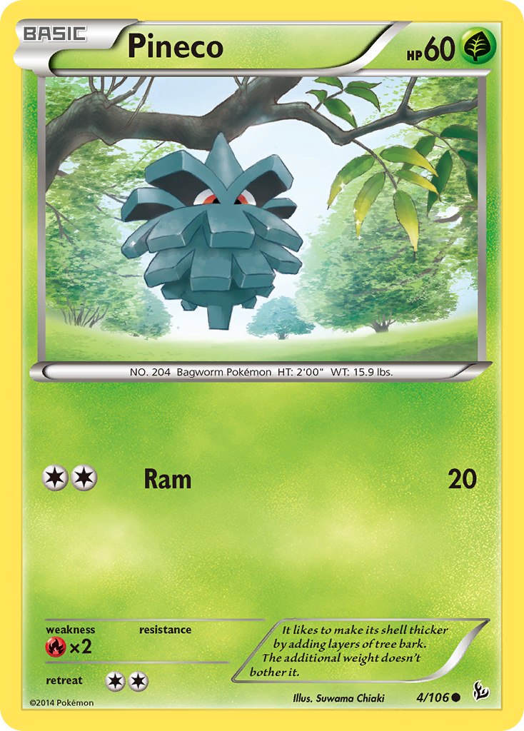 Pineco — illustrated card