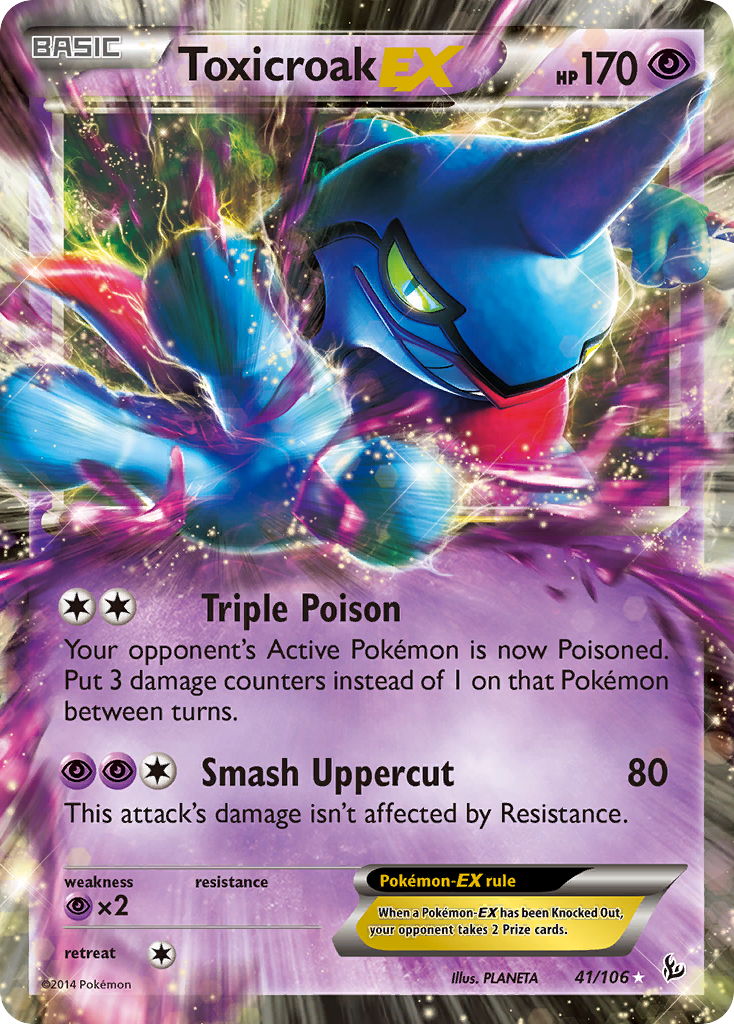 Toxicroak-EX — illustrated card