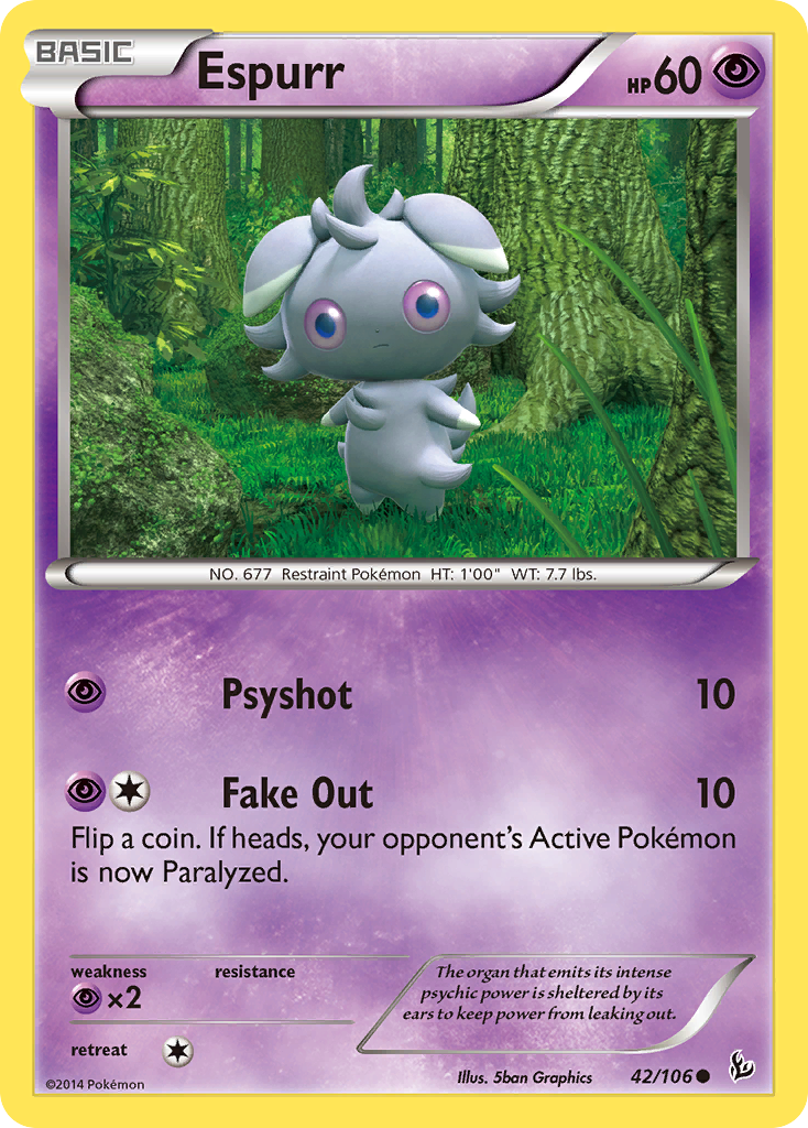 Espurr — illustrated card