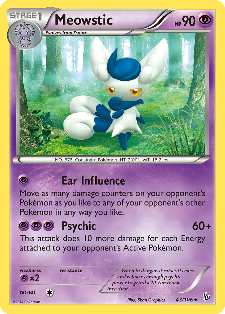 Meowstic — illustrated card