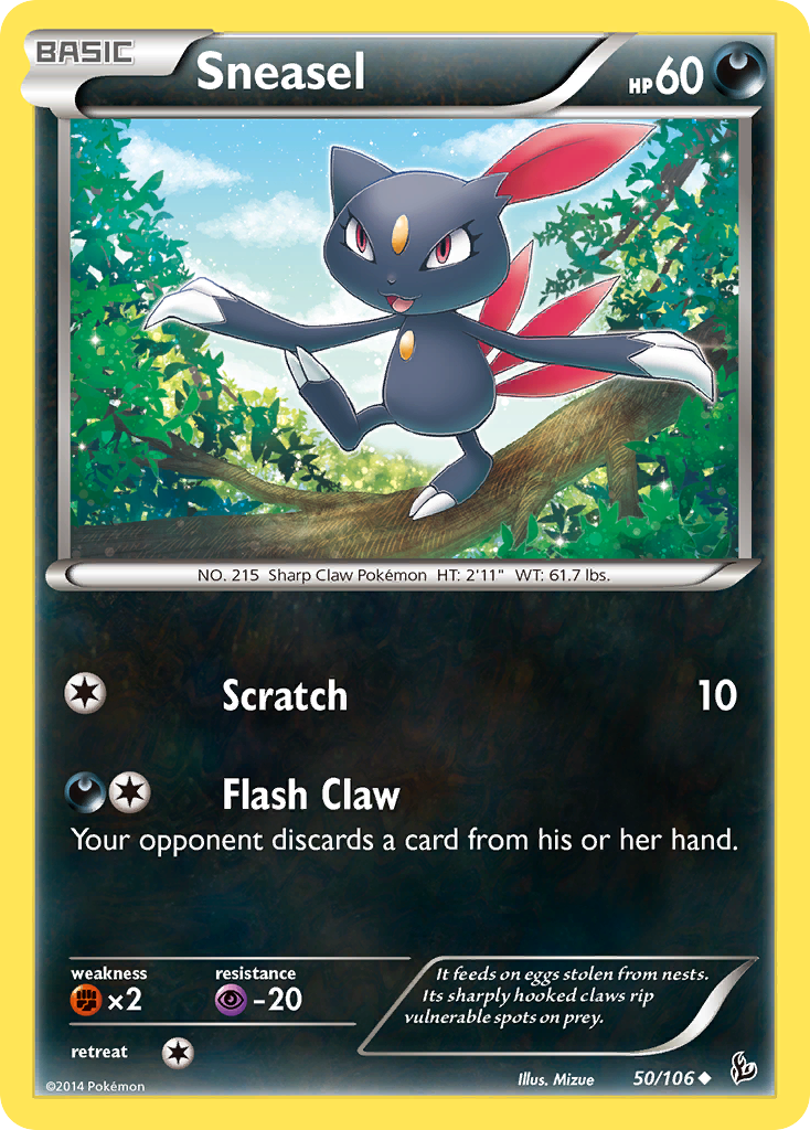 Sneasel — illustrated card