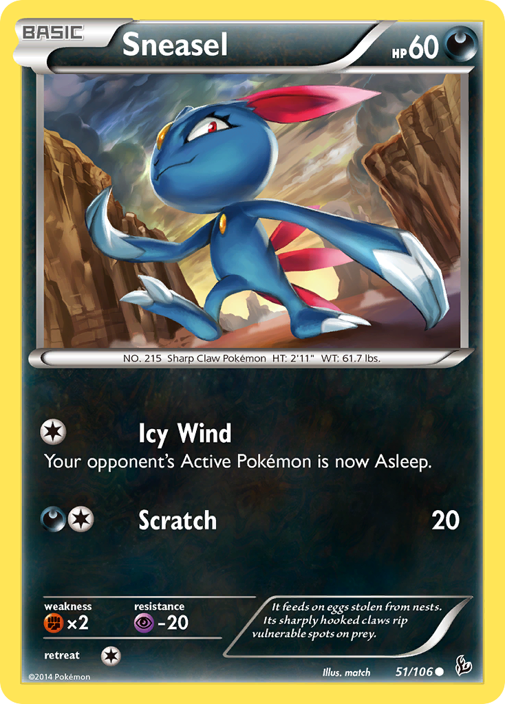 Sneasel — illustrated card