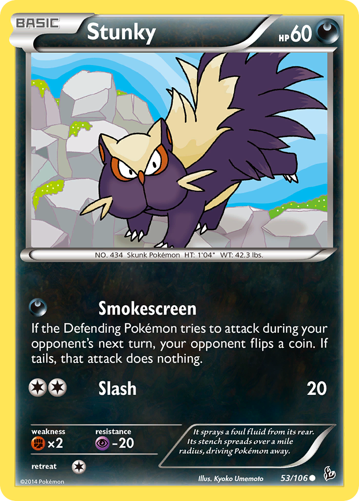 Stunky — illustrated card