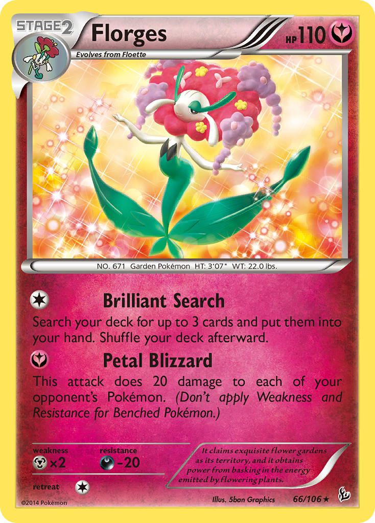 Florges — illustrated card