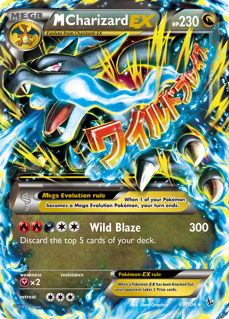 M Charizard-EX — illustrated card