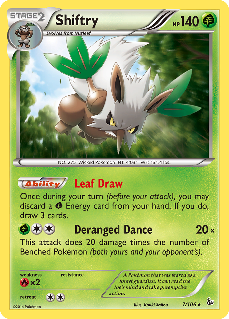 Shiftry — illustrated card