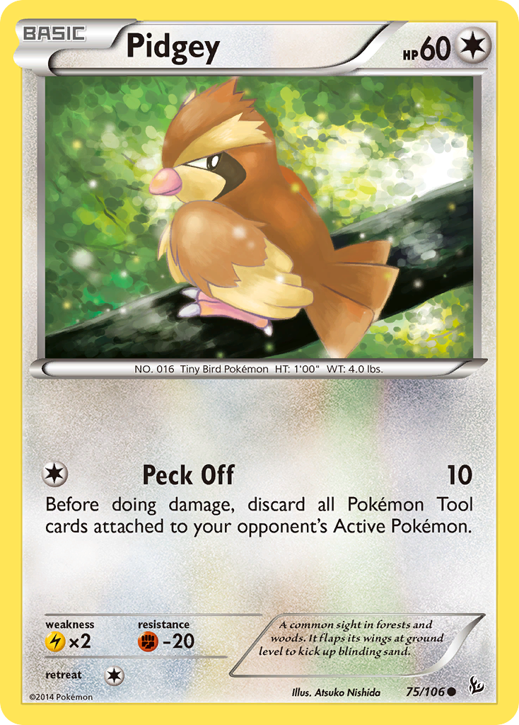 Pidgey — illustrated card