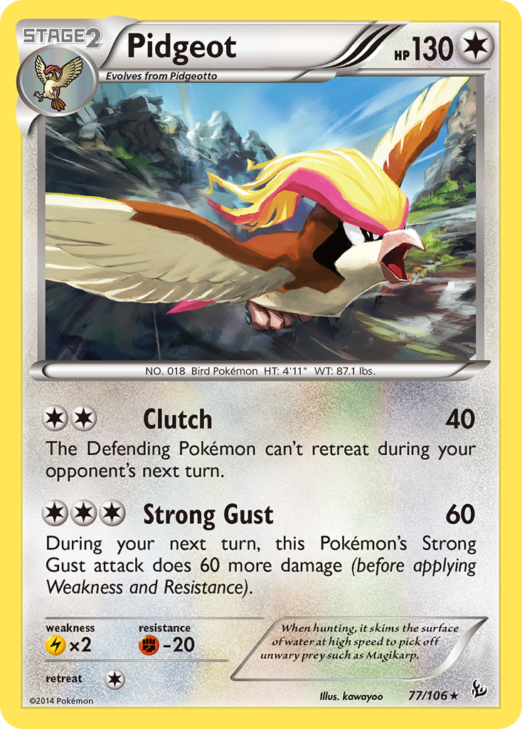 Pidgeot — illustrated card