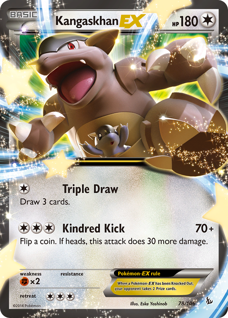 Kangaskhan-EX — illustrated card