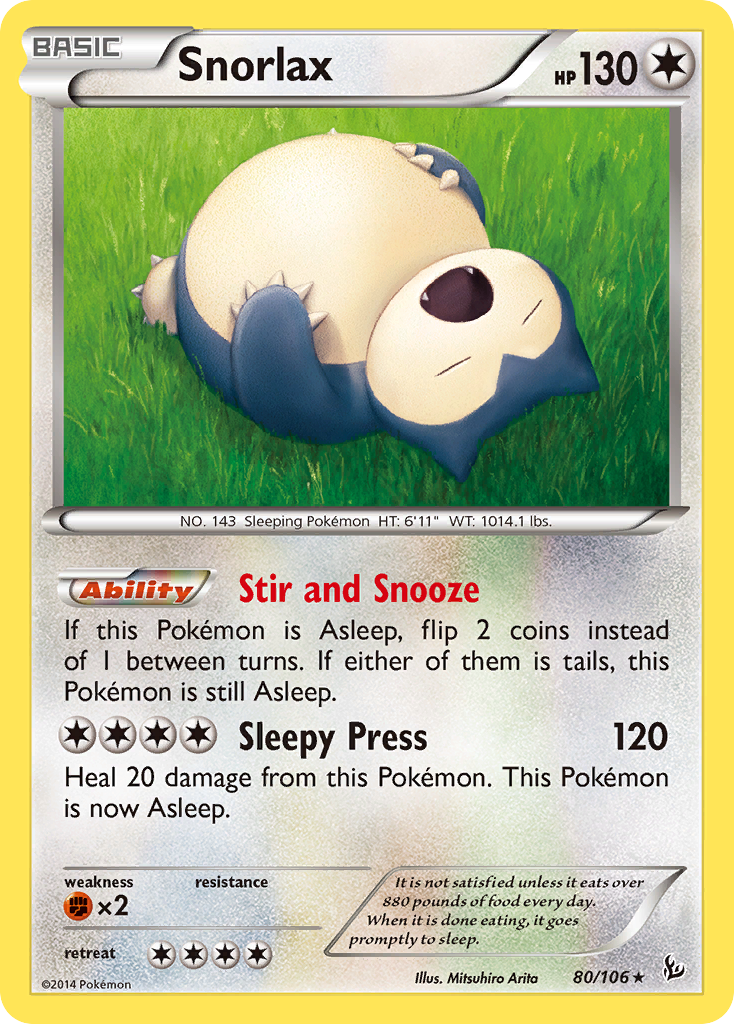 Snorlax — illustrated card