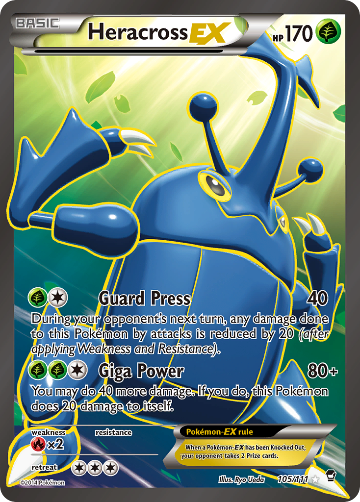 Heracross-EX — illustrated card