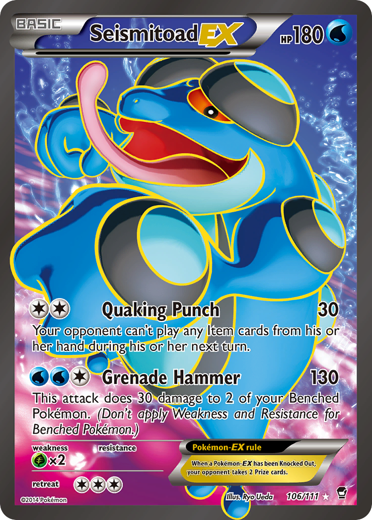 Seismitoad-EX — illustrated card