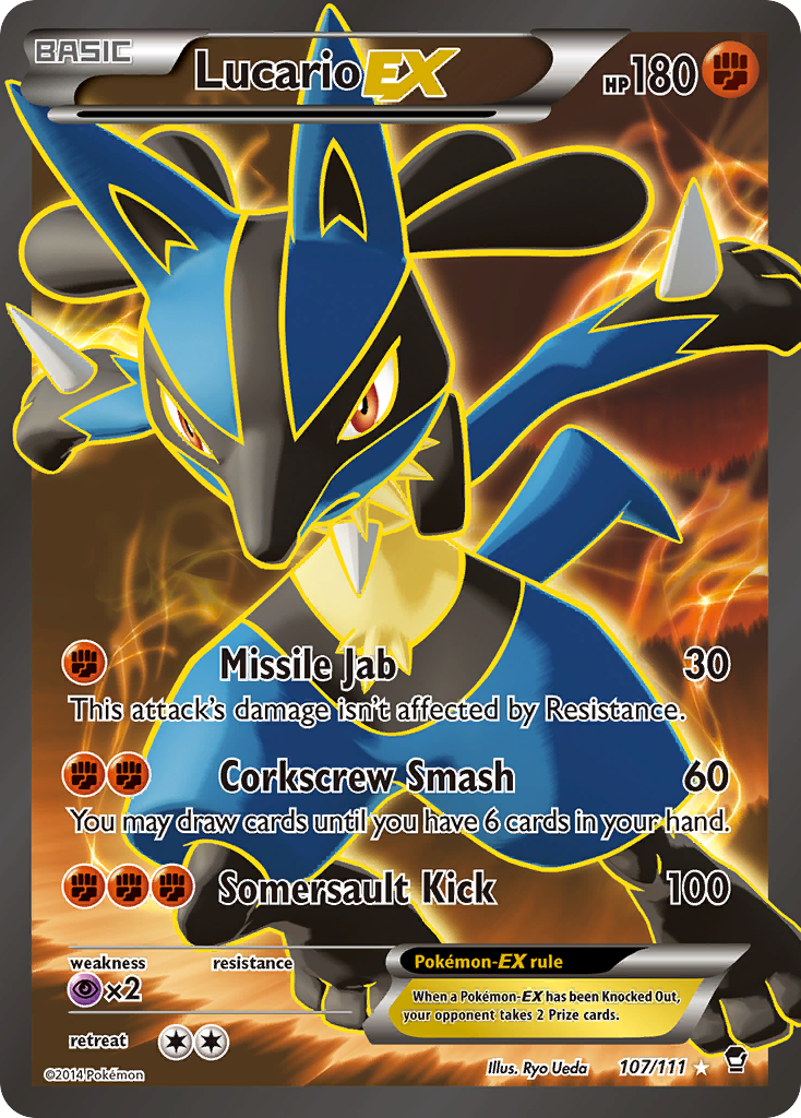 Lucario-EX — illustrated card