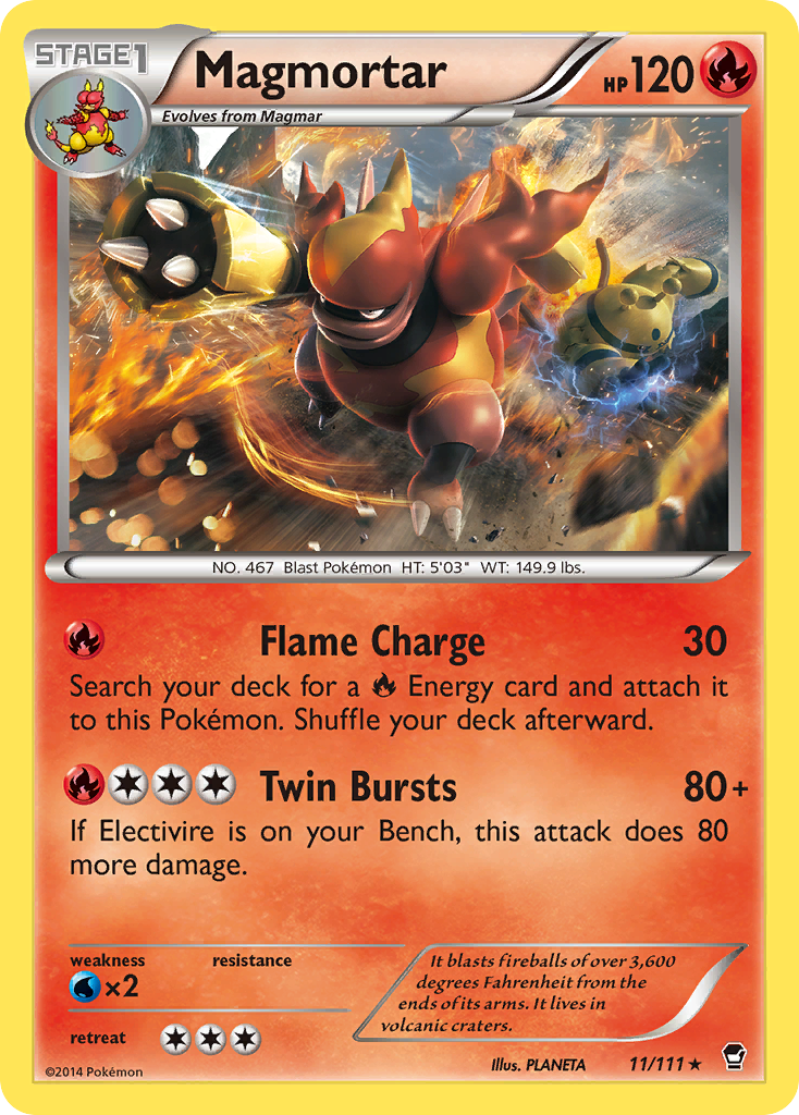 Magmortar — illustrated card
