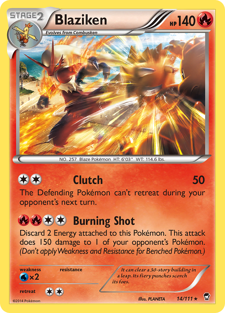 Blaziken — illustrated card